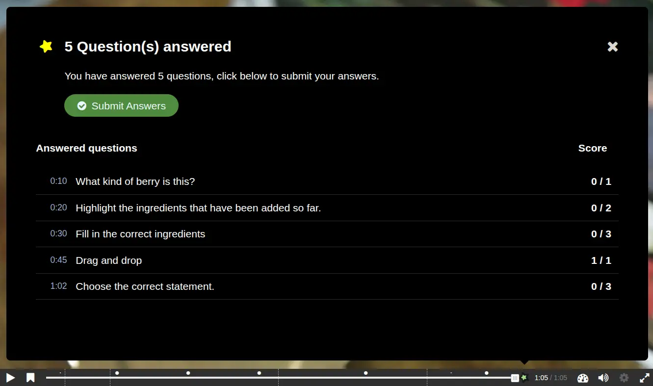 Screenshot of the bookmarks or summary panel