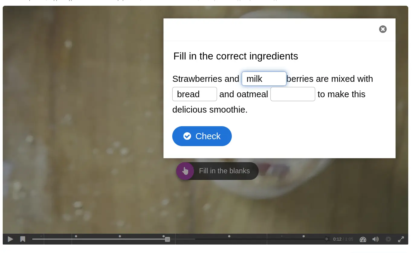 Video timeline with colored interaction markers